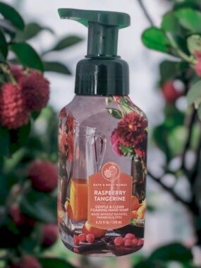 Bath & Body Works RASPBERRY TANGERINE Gentle & Clean Foaming Hand Soap 8.75 oz